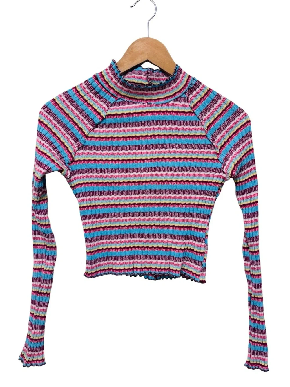 Free People Mirror Mock Neck Knit Top
